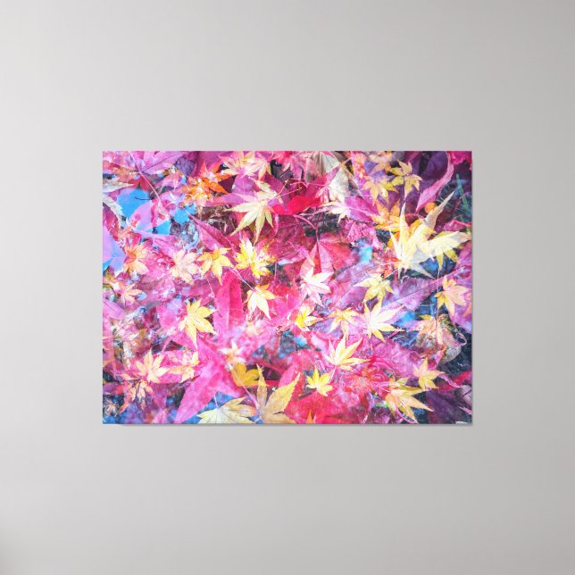 Rote Blätter Leinwanddruck (Vorderseite)