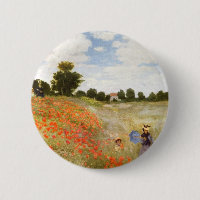 Rote blühende Mohnblumen - Claude Monet