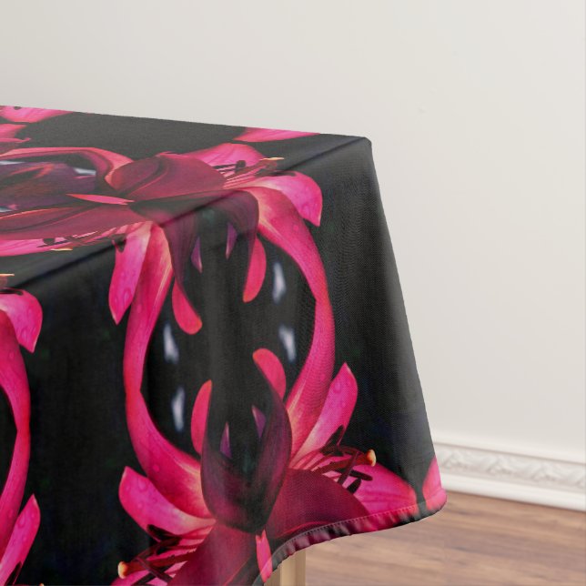 Rote Blume Abstrakte Kunst Tischdecke (Beispiel)