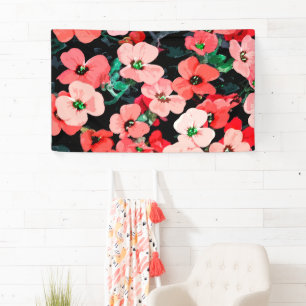 Rote Blume Banner