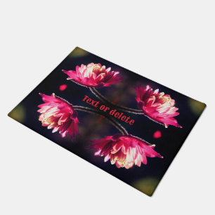 Rote Blume bei Sonnenlicht Abstrakt Personalisiert Fußmatte