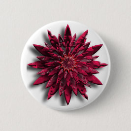 rote Blume Button
