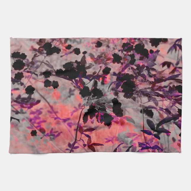 Rote Blume Design Grafikart Handtuch (Horizontal)