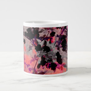 Rote Blume Design Grafikart Jumbo-Tasse