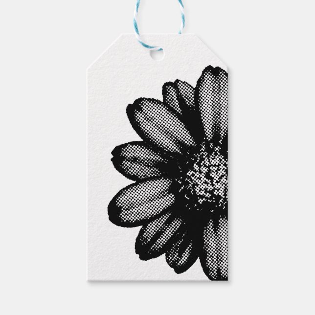 rote Blume Geschenkanhänger (Vorderseite)