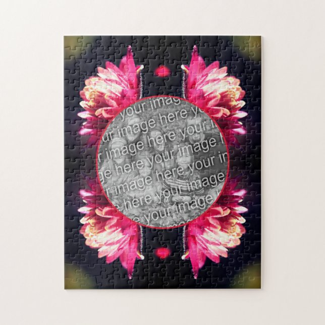 Rote Blume im Sonnenlicht-Rahmen Ihr Foto hinzufüg (Vertikal)