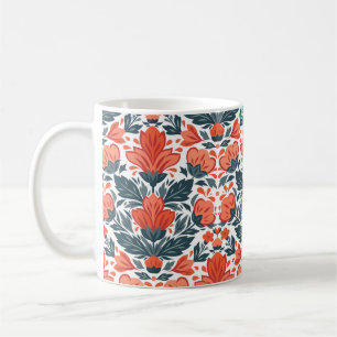 Rote Blume Kaffeetasse