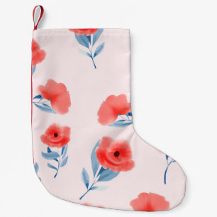 Rote Blume Kleiner Weihnachtsstrumpf