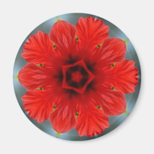 Rote Blume Magnet