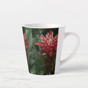 Rote Blume Milchtasse