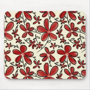 Rote Blume Mousepad