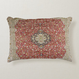 Rote Blume Persischer Türkischer Rug Print Dekokissen