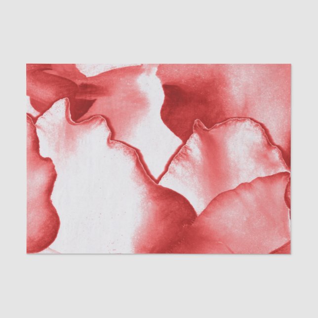 Rote Blume Petals Seidenpapier (Vorderseite)