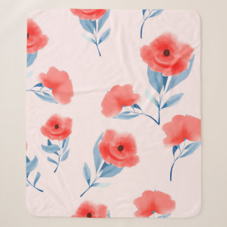 Rote Blume Sherpadecke