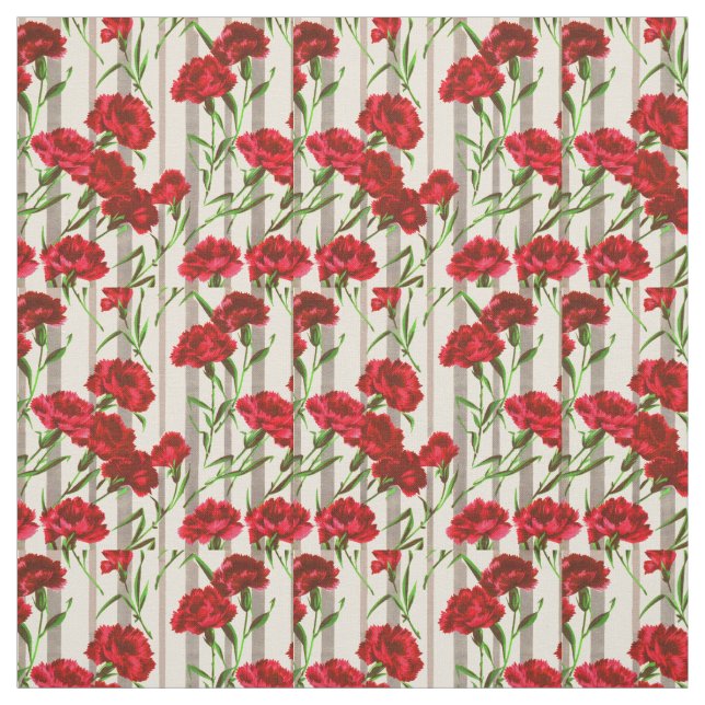rote Blume Stoff (Muster)