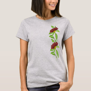 Rote Blume T-Shirt