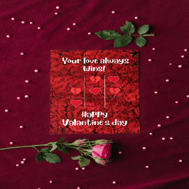 Rote Blume unsere Liebe Valantine's Day Danke Auto