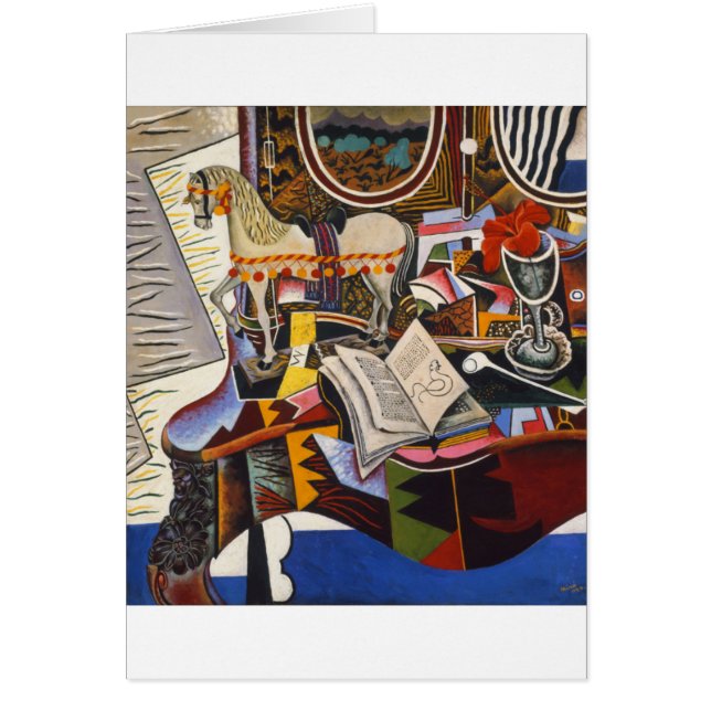 Rote Blume von Joan Miro (Vorne)