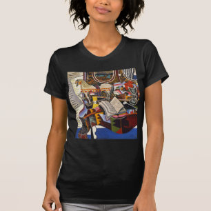 Rote Blume von Joan Miro T-Shirt