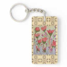 Rote Blume Weißzaun 2