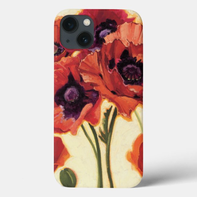 Rote Blumen Case-Mate iPhone Hülle (Rückseite)