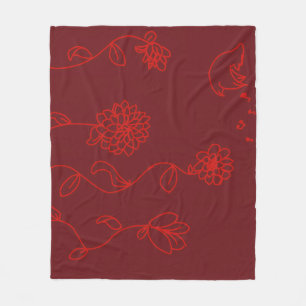 Rote Blumen Decke