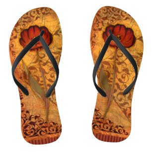 Rote Blumen I Flip Flops