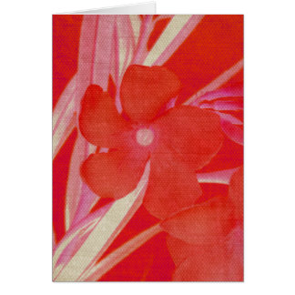 Rote Blumen-Karte