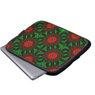 Rote Blumen Laptop-Hülle Laptopschutzhülle