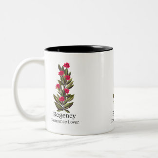 Rote Blumendesign-Tasse Romantikliebhaber, Buchlie Zweifarbige Tasse