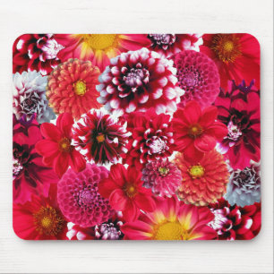 Rote Blumenmischung Mousepad
