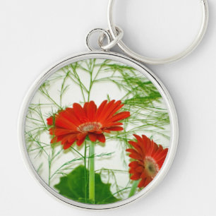 Rote Blüten Schlüsselanhänger