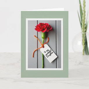 Rote Blüten-Tochterkarte Karte