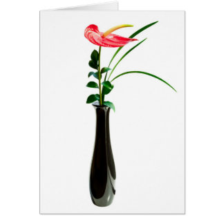 Rote Blütenschweif-Blume in einem Vase