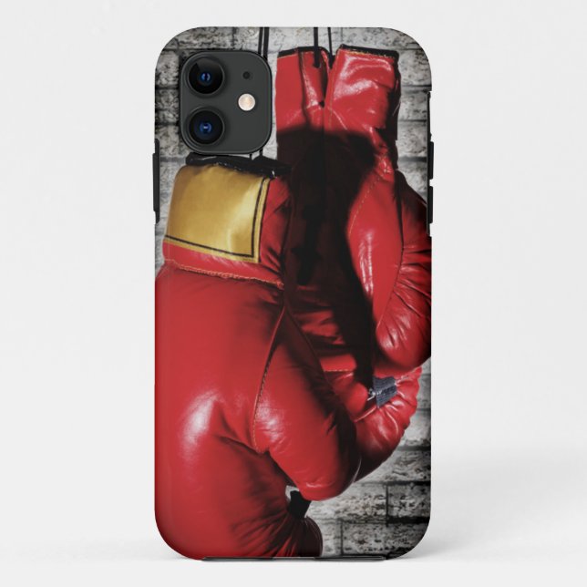 Rote Boxhandschuh-Etasche Case-Mate iPhone Hülle (Rückseite)