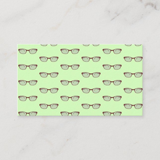 Rote Brille Visitenkarte (Vorderseite)