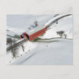 Rote Brücke, Québec Postkarte