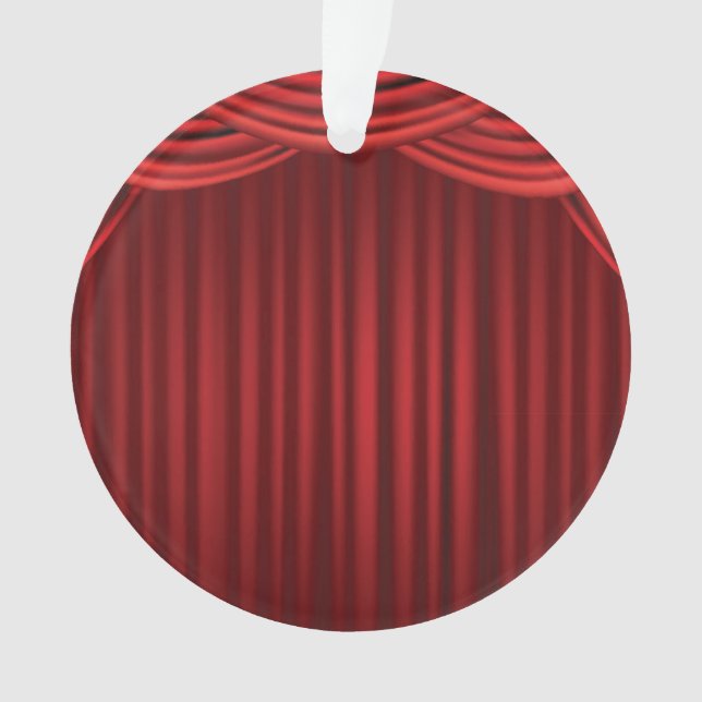 Rote Bühne-Vorhänge Ornament (Vorderseite)