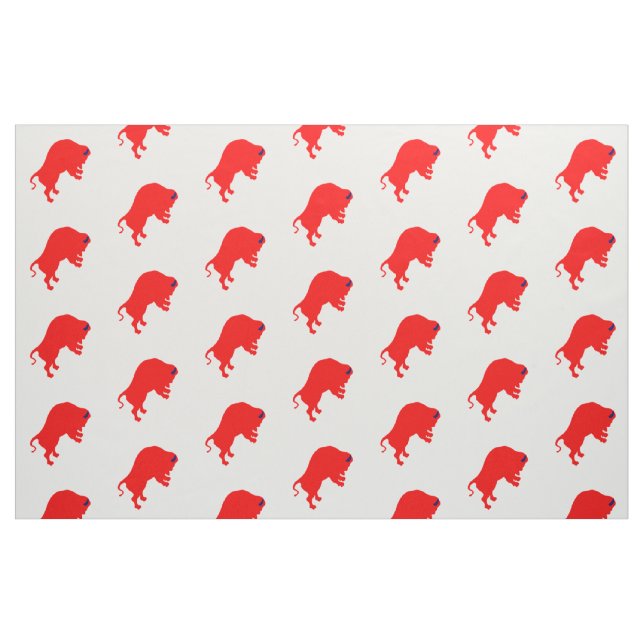 Rote Bullen Stoff (Fat Quarter (45,7 x 55,9 cm))