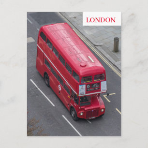 Rote Busantenne in London Postkarte