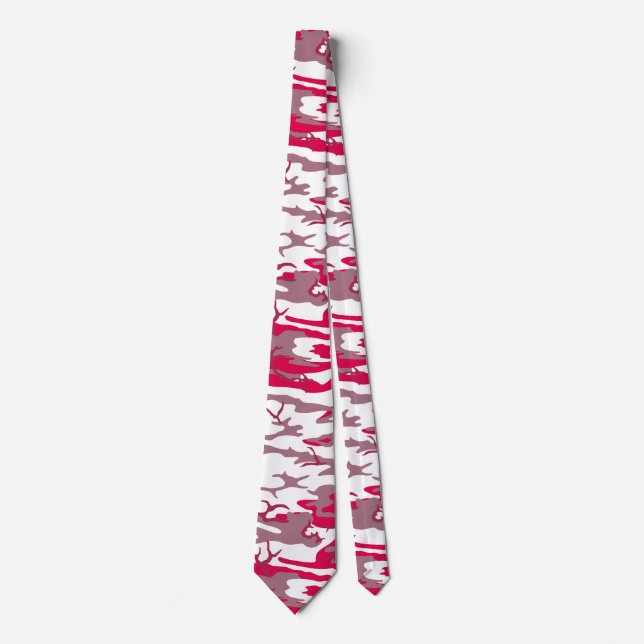 Rote Camouflage Krawatte (Vorderseite)