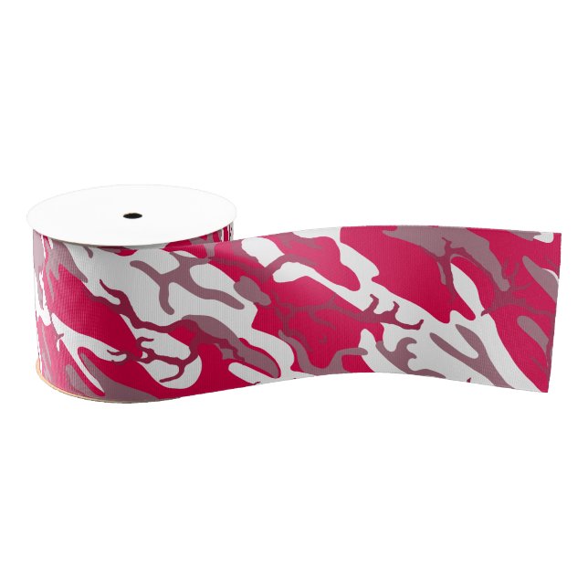 Rote Camouflage Ripsband (Spule)