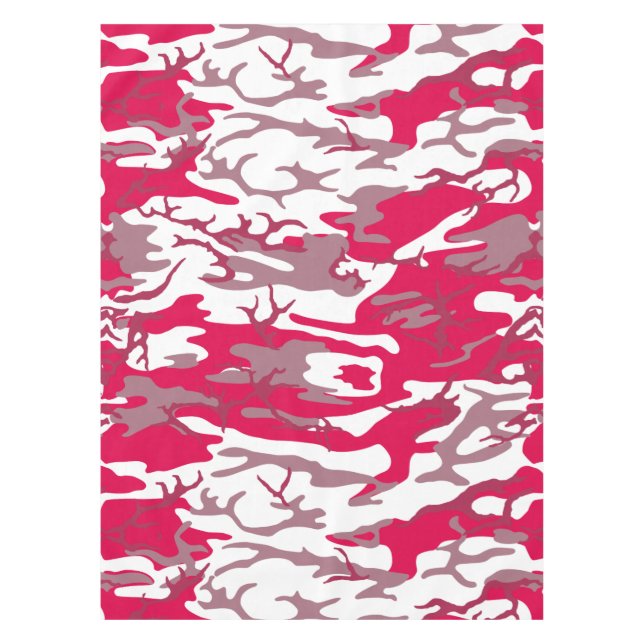 Rote Camouflage Tischdecke (Vorderseite)