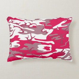 Rote Camouflage Zierkissen