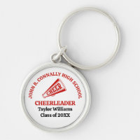 Rote Cheerleaderin der High School personalisiert
