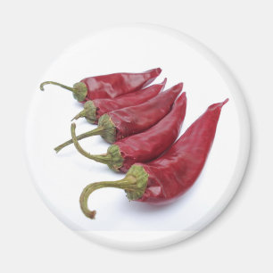 Rote Chili-Paprikaschoten Magnet