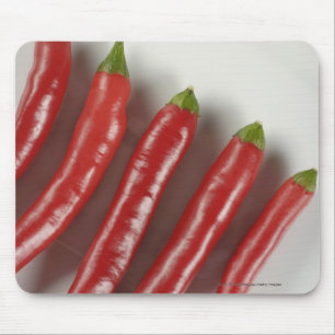 Rote Chili-Paprikaschoten Mousepad