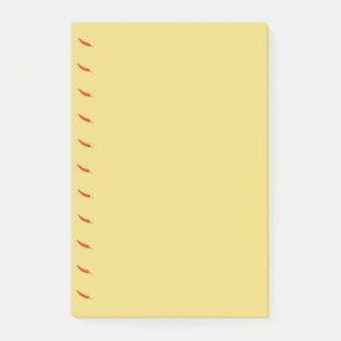 Rote Chilischoten Muster Post-it Klebezettel