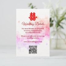 Rote Chinesische Hochzeit Aquarellkirsche Blüte