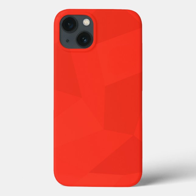 Rote, coole, trendige, moderne, einfache geometris Case-Mate iPhone hülle (Rückseite)